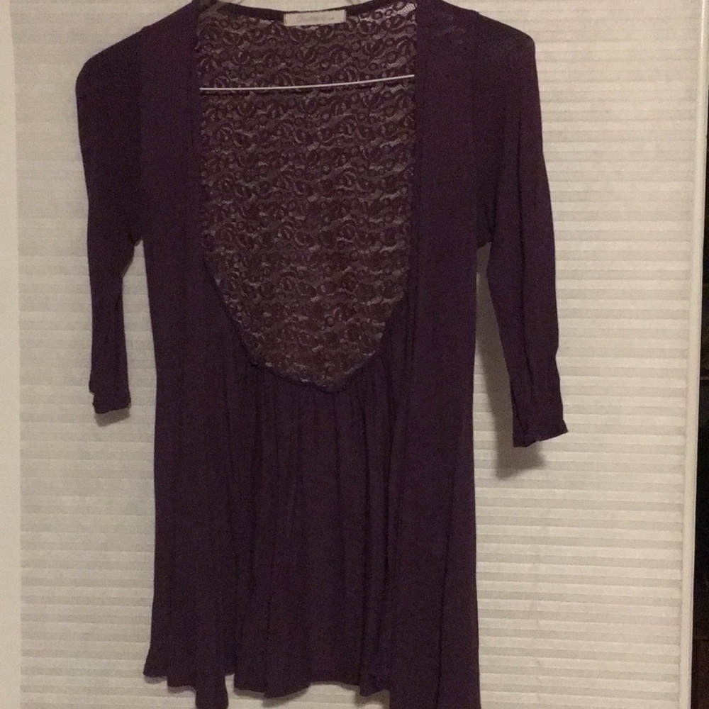 Purple Cardigan